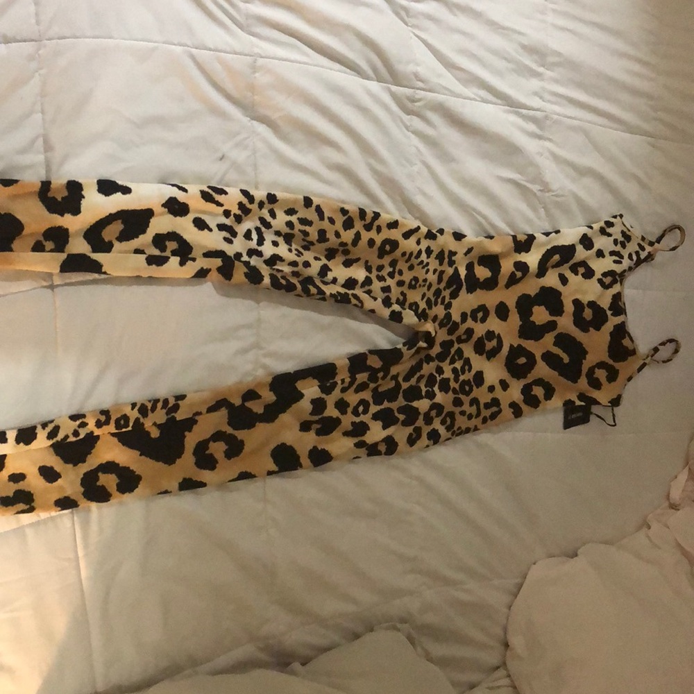 A cheetah jumpsuit